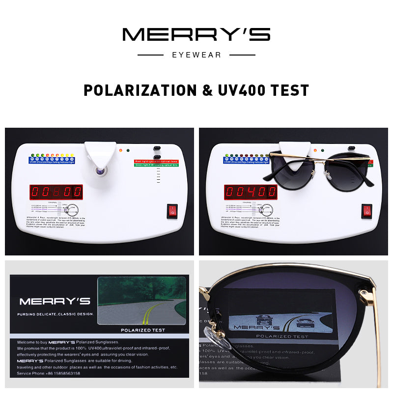 Luxury designer women's cat eye sunglasses by The Clothing Company Sydney with polarized lenses and UV400 protection.
