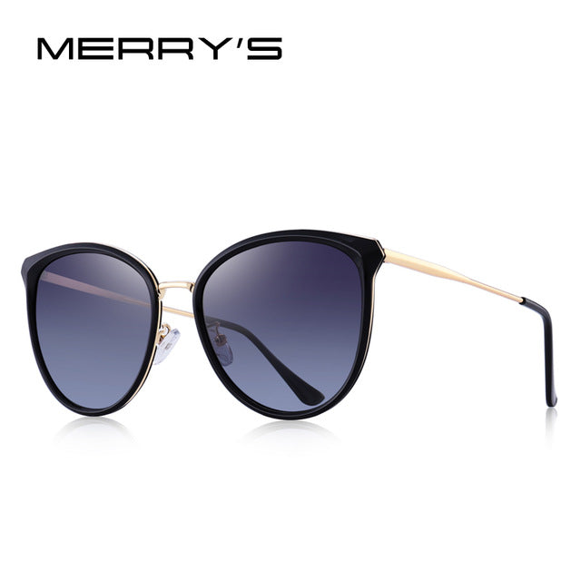 Luxury women's cat eye sunglasses by The Clothing Company Sydney with polarized lenses and UV400 protection.