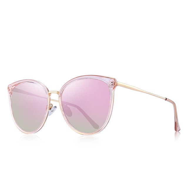 Designer women's cat eye sunglasses by The Clothing Company Sydney with polarized lenses and UV400 protection.