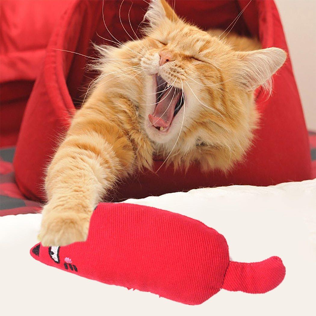 Cat Grinding Catnip Funny Interactive Plush Pet Kitten Chewing Toy Claws Thumb Bite Toy The Clothing Company Sydney
