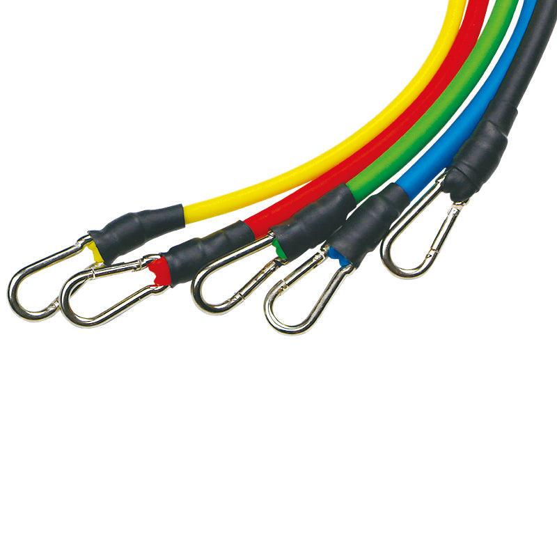 11 Piece/Set Latex Resistance Bands Crossfit Training Body Exercise Yoga Tubes Pull Rope Chest Expander Pilates Fitness with Bag The Clothing Company Sydney