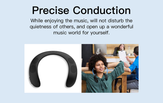 Bluedio HS bluetooth neck speaker column wireless speaker bluetooth 5.0 with bass FM radio SD card slot with microphone for game The Clothing Company Sydney