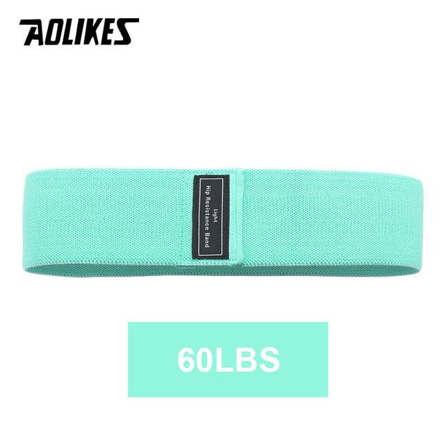 Wide hip yoga resistance band by The Clothing Company Sydney, anti-slip loop for squats and leg exercises in fitness training.