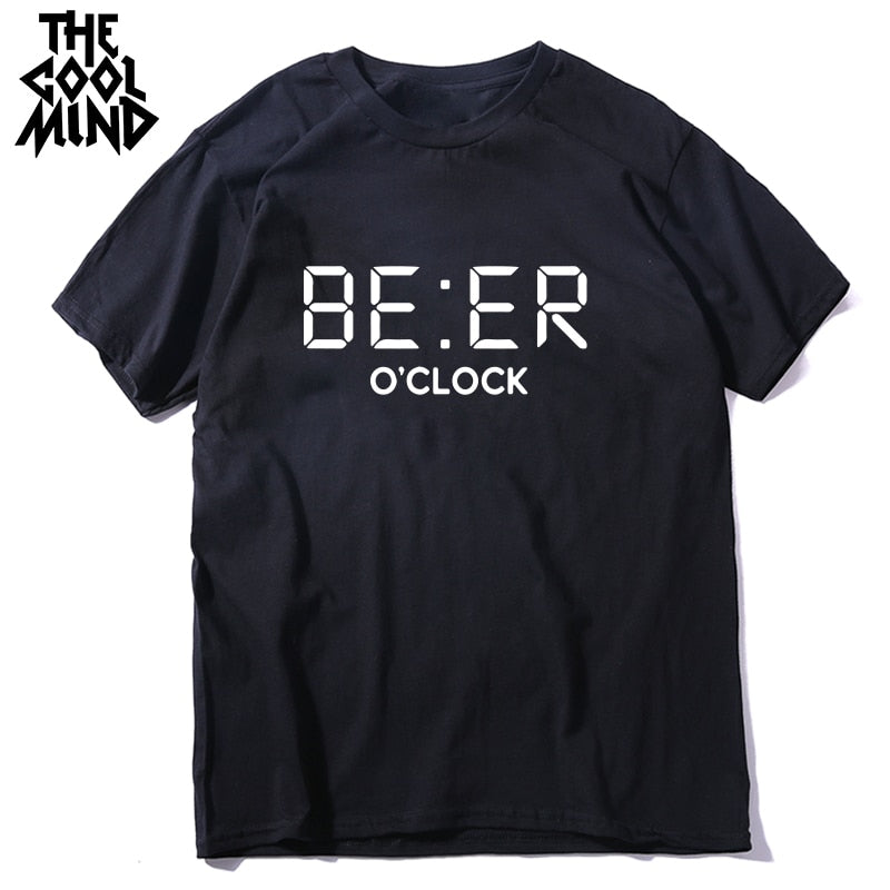 Cotton summer men's casual T-shirt with funny print, short sleeves, O-neck, loose fit, from The Clothing Company Sydney.