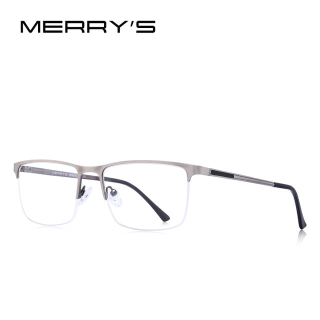 Ultralight titanium square eyeglasses frame for men with prescription lenses, optical accessory from The Clothing Company Sydney.