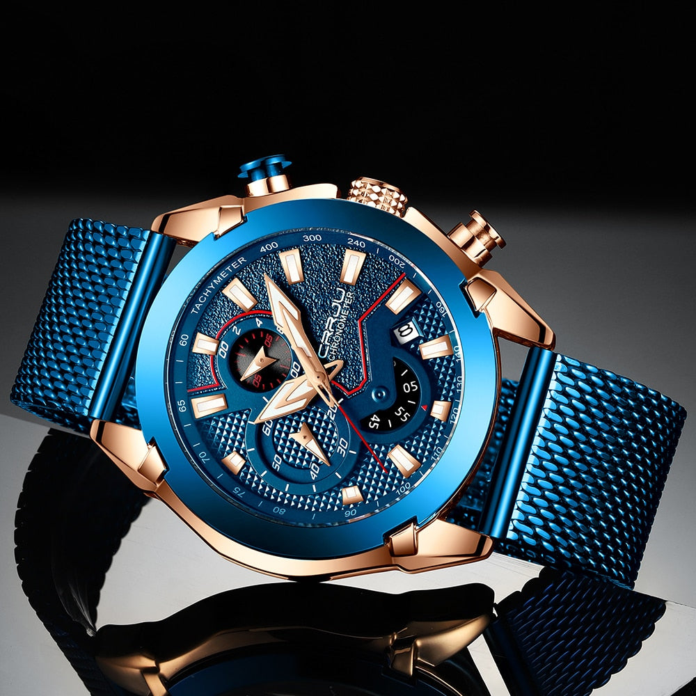 Luxury Brand Army Military Watch by The Clothing Company Sydney with high-quality 316L stainless steel chronograph men's watch.
