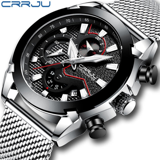 Luxury Army Military Watch by The Clothing Company Sydney, high-quality 316L stainless steel men's chronograph watch.