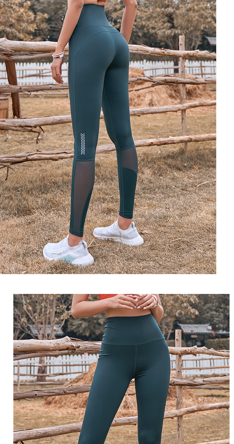 High-waist seamless fitness leggings by The Clothing Company Sydney, designed for running, yoga, and gym workouts.