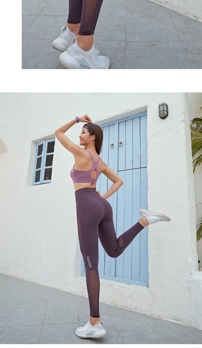 High-waist seamless fitness yoga and gym leggings from The Clothing Company Sydney, designed for running, workout, and sport.