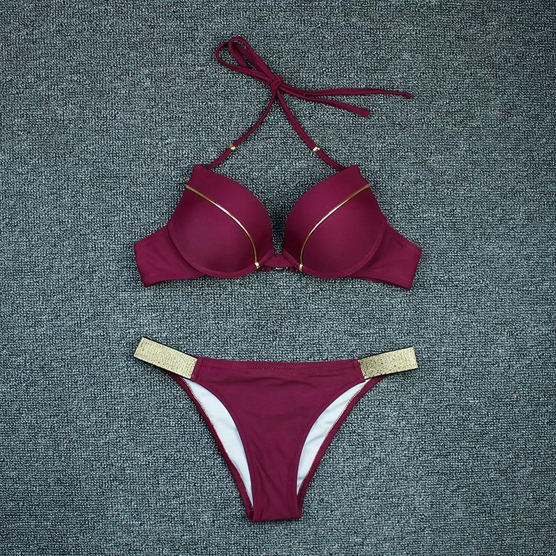 2 Piece Swimwear Swimsuit Two Piece Suit Blue Black Beachwear Brazilian Bikini Set The Clothing Company Sydney