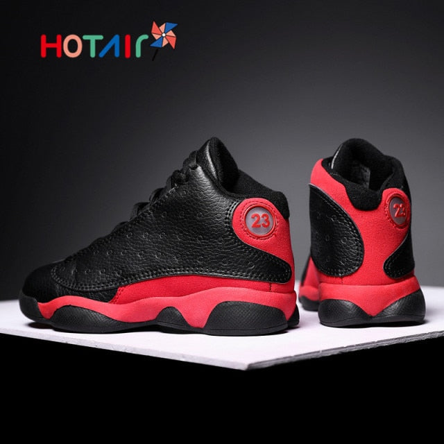 Kids' shockproof and non-slip basketball shoes by The Clothing Company Sydney, featuring sporty design for boys and girls.