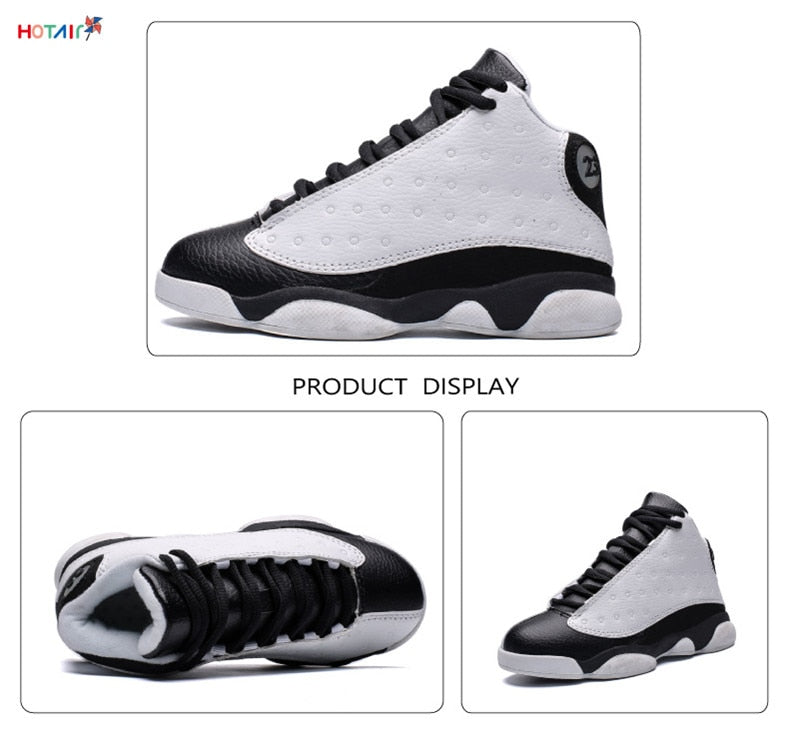 Kids' shockproof and non-slip basketball sneakers by The Clothing Company Sydney, designed for boys and girls' sports activities.