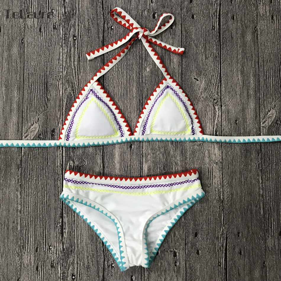 2 Piece New Sexy Swimwear Push Up Swimsuit Halter Top Padded Bathing Suit Bandage Brazilian Bikini Set The Clothing Company Sydney