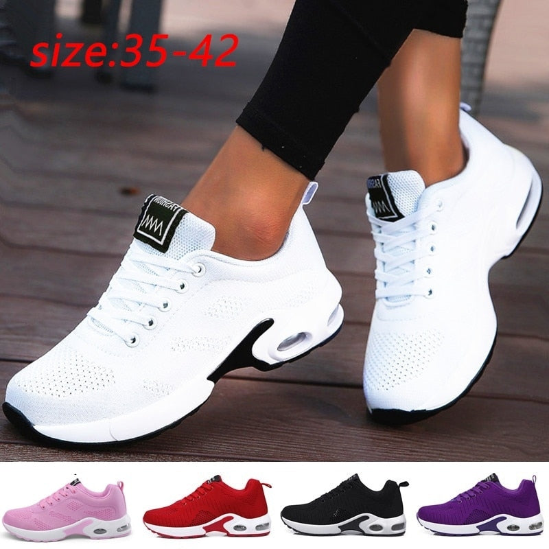 Lightweight outdoor sports shoes by The Clothing Company Sydney with breathable mesh, air cushion, and lace-up design for running.
