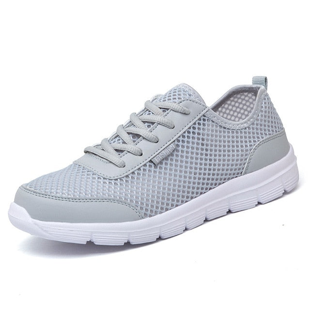 Lightweight outdoor sports shoes by The Clothing Company Sydney with breathable mesh, air cushion sole, and lace-up design.