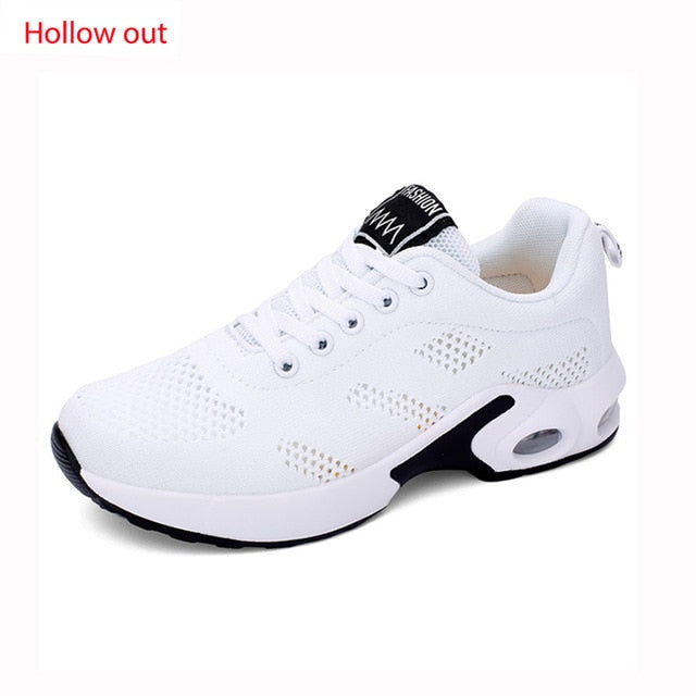 Lightweight outdoor sports shoes by The Clothing Company Sydney with breathable mesh, air cushion comfort, and lace-up design.