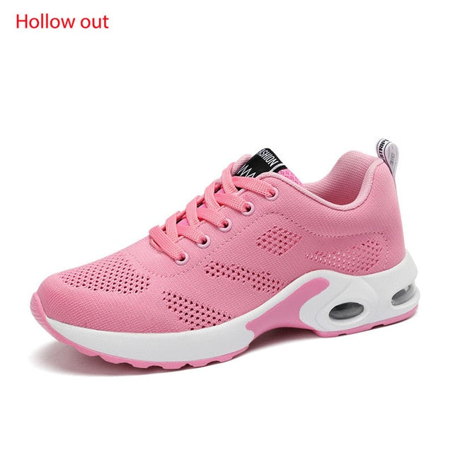 Lightweight outdoor sports shoes by The Clothing Company Sydney with breathable mesh, air cushion, and lace-up design for running.