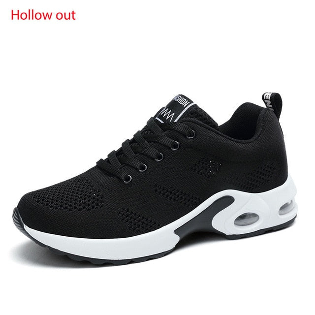Lightweight outdoor sports shoes by The Clothing Company Sydney with breathable mesh, air cushion, and lace-up design for running.