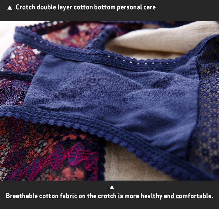 French Retro Lace Front Buckle Bra set by The Clothing Company Sydney, featuring wire-free bralette with ultra-thin lingerie design.