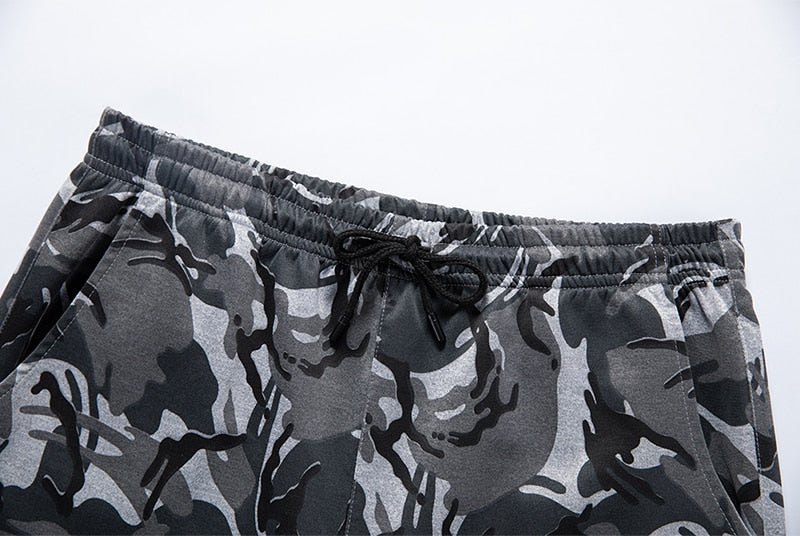Camouflage men's sweatshirt and pants set by The Clothing Company Sydney, hooded tracksuit with camo pattern and comfortable fit.