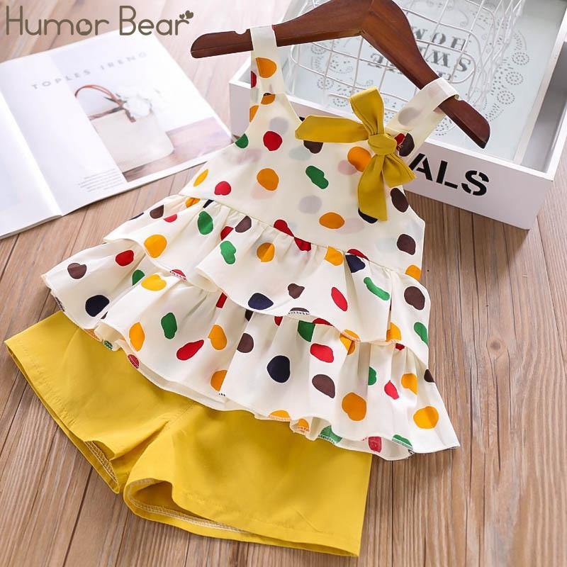 Baby girl summer clothing set from The Clothing Company Sydney, featuring chiffon bowknot coat and matching pants for kids.