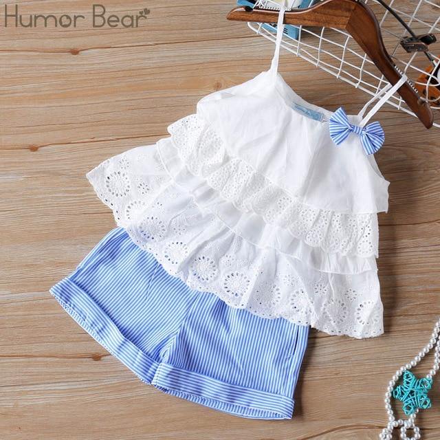 Baby girl summer clothing set from The Clothing Company Sydney, featuring a chiffon bowknot coat and matching pants for kids.