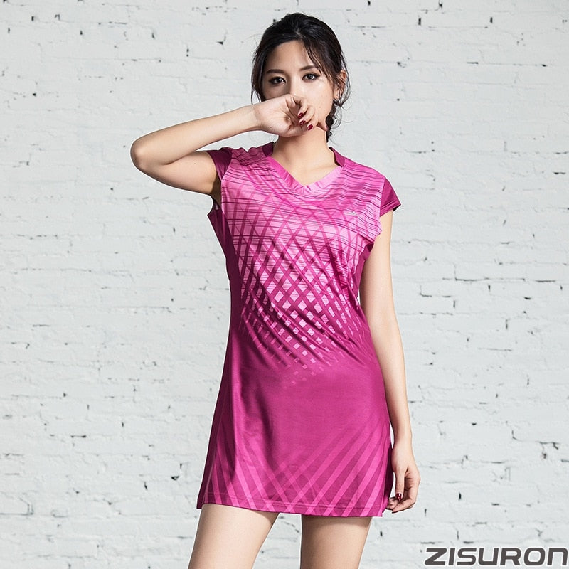 Two-piece women's sports dress with inner shorts for tennis, badminton, gym, and running from The Clothing Company Sydney.