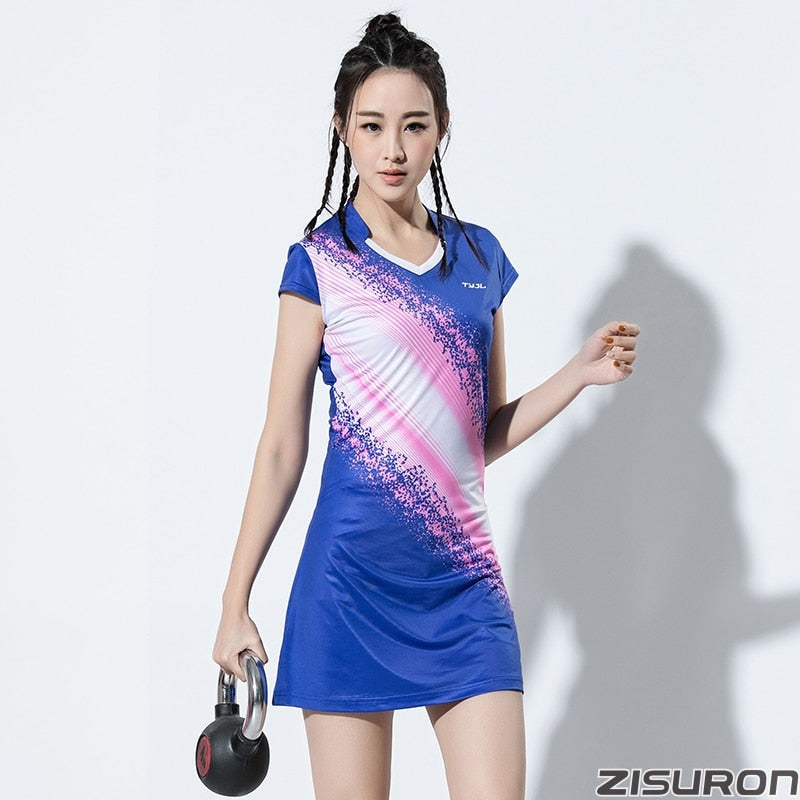 Women’s sports dress and inner shorts, fitness tennis and badminton outfit, gym and running sportswear from The Clothing Company Sydney