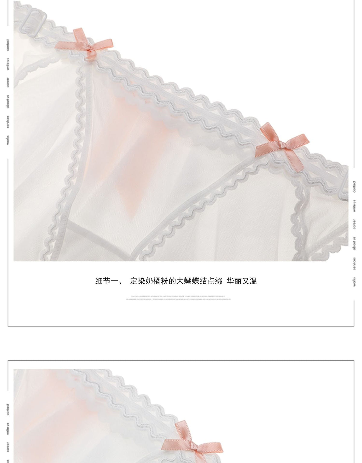 Luxury transparent lace mesh thong underwear by The Clothing Company Sydney, featuring a hollowed-out, sexy, string design.