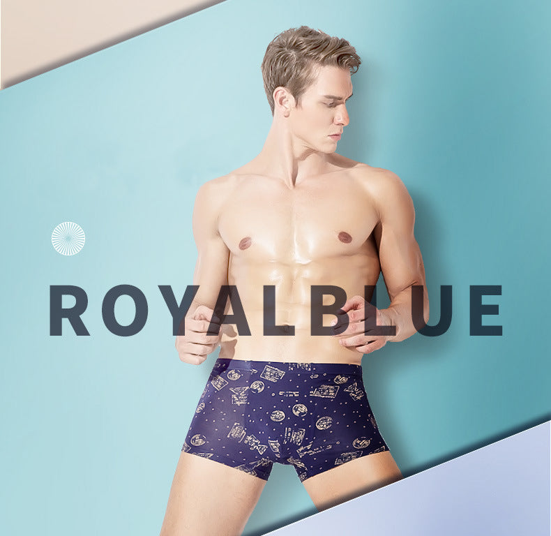 Four-pack men's boxer briefs from The Clothing Company Sydney, soft breathable U convex print underwear for men.