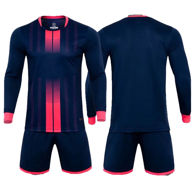Adults and kids soccer jersey shorts uniform set from The Clothing Company Sydney, featuring breathable fabric and team colors.