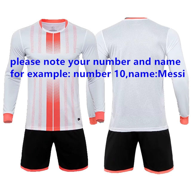Adults and kids soccer jersey shorts uniform set from The Clothing Company Sydney, featuring breathable fabric and team colors.