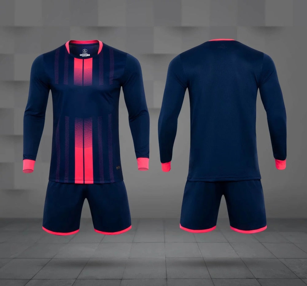 Adults and kids soccer shorts from The Clothing Company Sydney, part of a matching football jersey and shorts uniform set.