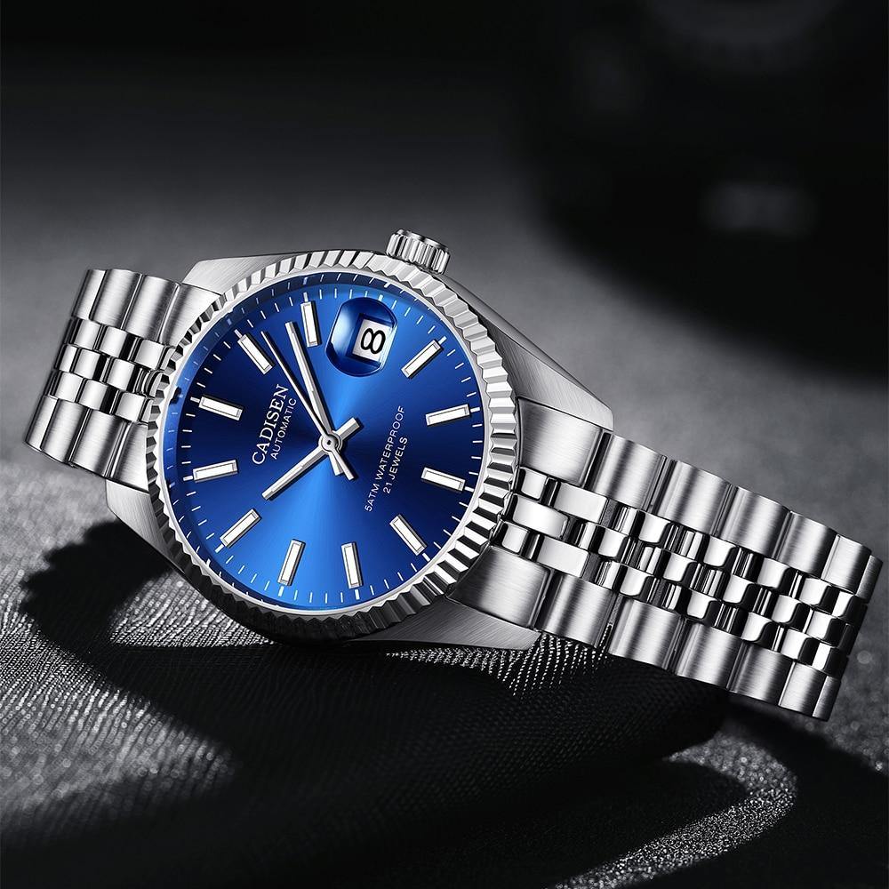 Luxury men's automatic stainless steel waterproof watch with business and sport style, from The Clothing Company Sydney.