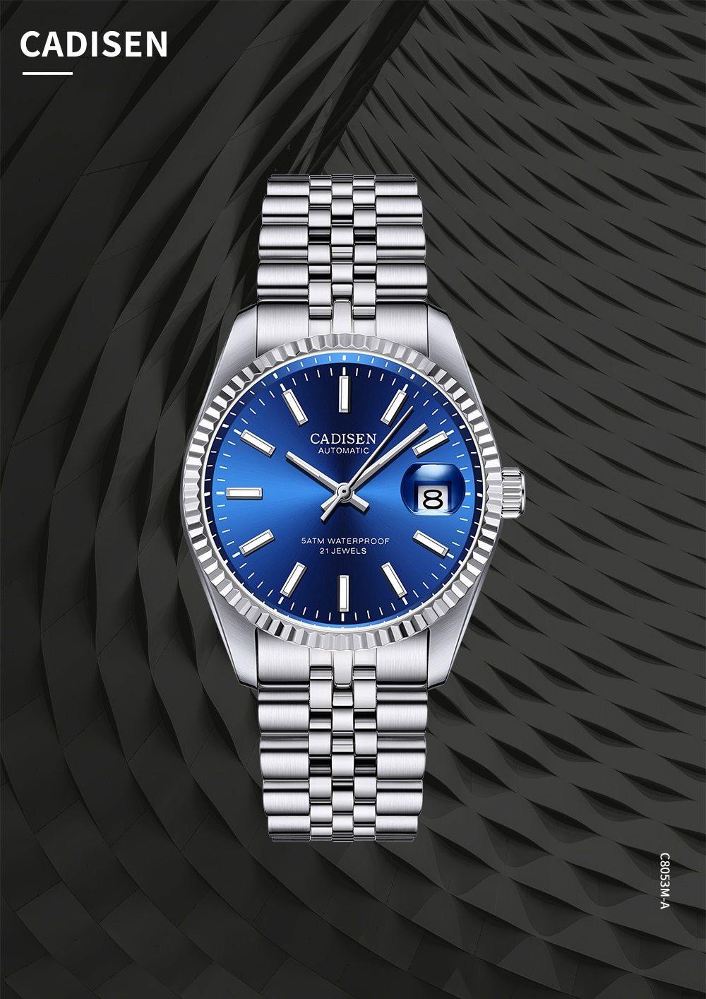 Luxury automatic men's stainless steel waterproof watch with business and sport style by The Clothing Company Sydney.