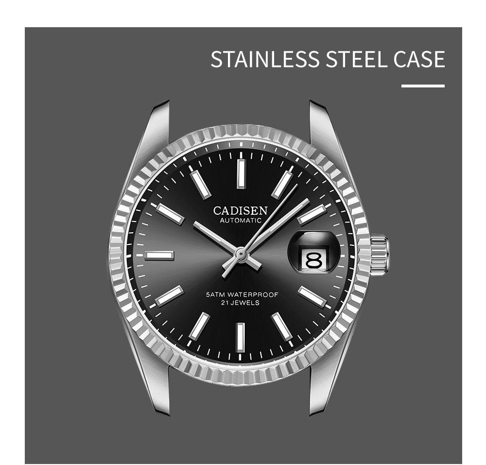 Luxury men's automatic stainless steel business sport watch, waterproof mechanical watch by The Clothing Company Sydney.