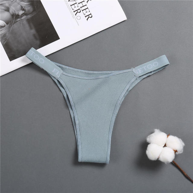 Women's cotton thong briefs from The Clothing Company Sydney, solid color, comfortable lingerie and sexy panty underpants.