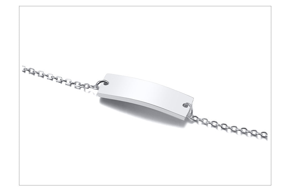 Gold tone personalized baby name bracelet by The Clothing Company Sydney, adjustable stainless steel jewelry for infants.