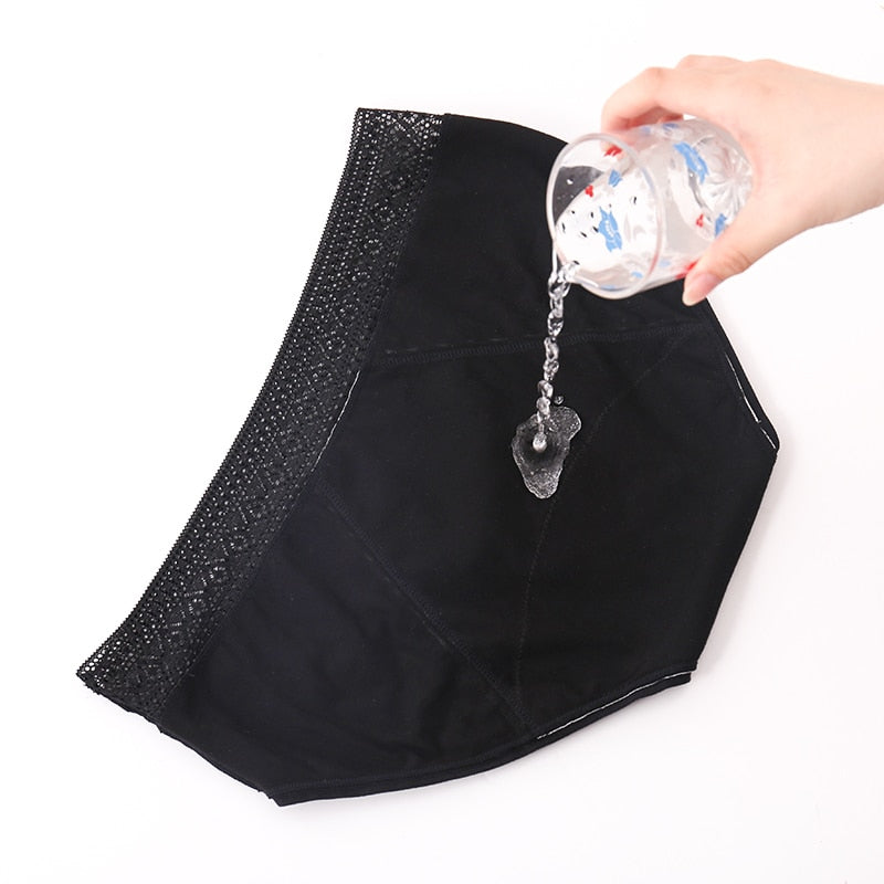 Four-layer leakproof menstrual period briefs by The Clothing Company Sydney, featuring breathable, leakproof lingerie underwear for women.
