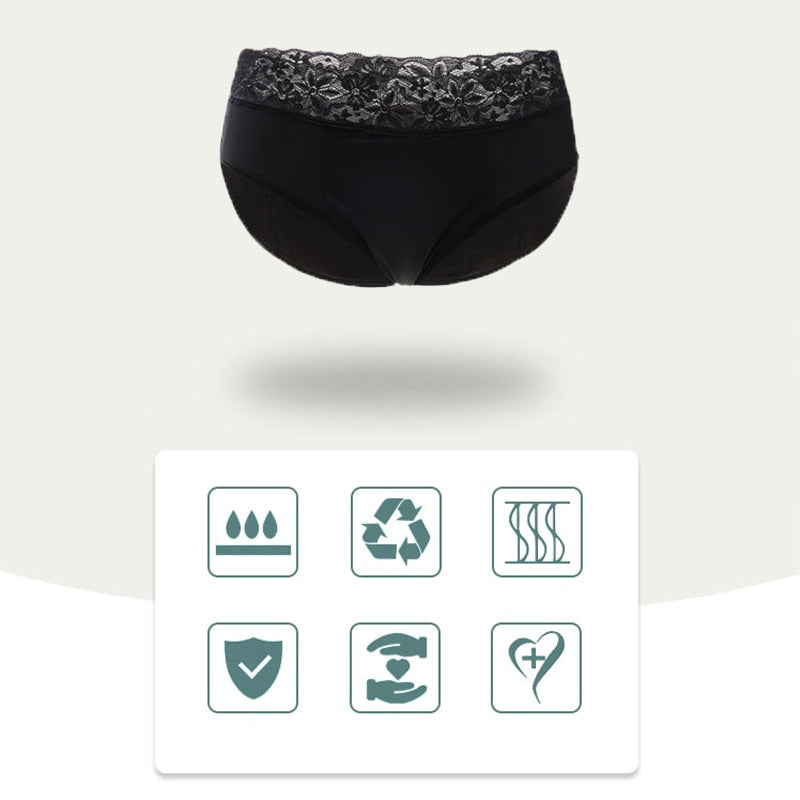 Four-layer leakproof menstrual underwear for women by The Clothing Company Sydney, showcasing breathable period panties.
