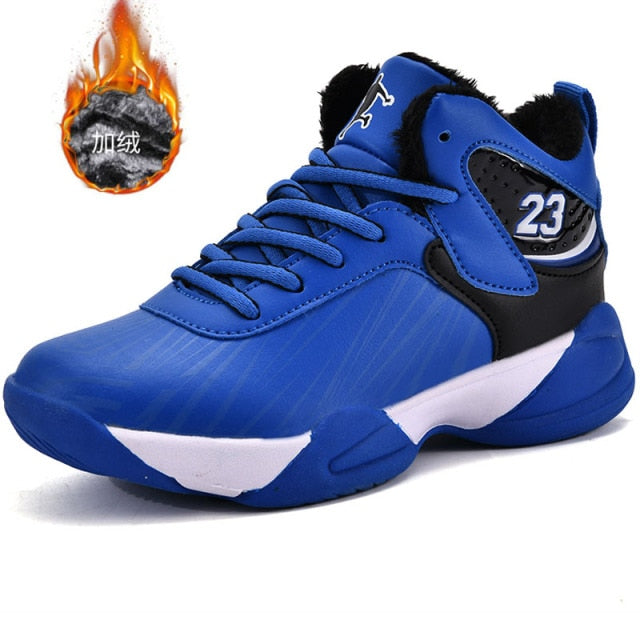 Children's basketball shoes by The Clothing Company Sydney, breathable, non-slip sport sneakers for boys and girls.