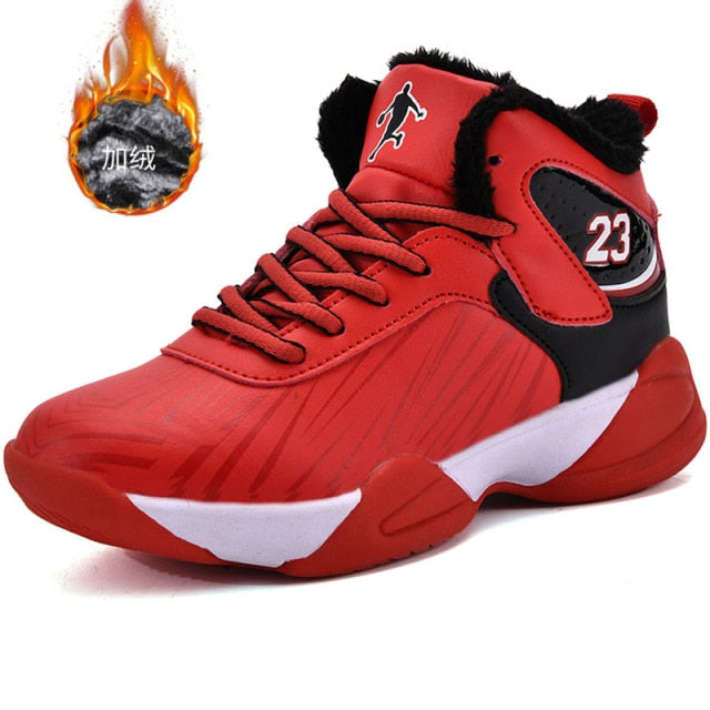 Kids basketball shoes by The Clothing Company Sydney, breathable sneakers with non-slip sole for boys and girls, high-quality sport trainers.