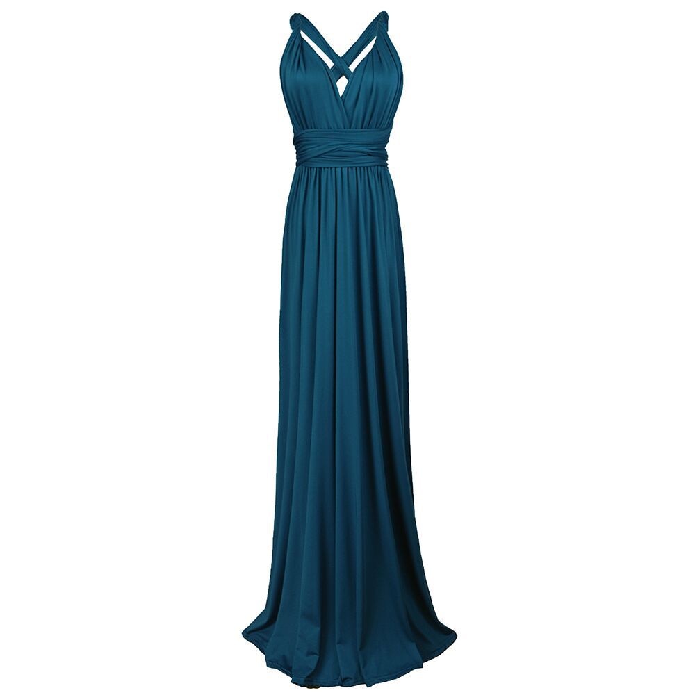 Maxi Club Bandage long party dress by The Clothing Company Sydney, featuring a multiway, swing style with boho-inspired design.