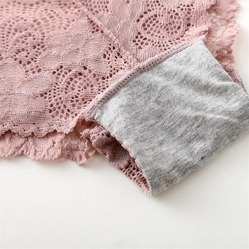 Two pack of The Clothing Company Sydney lace lingerie briefs with cotton low waist design and cute, feminine underwear.