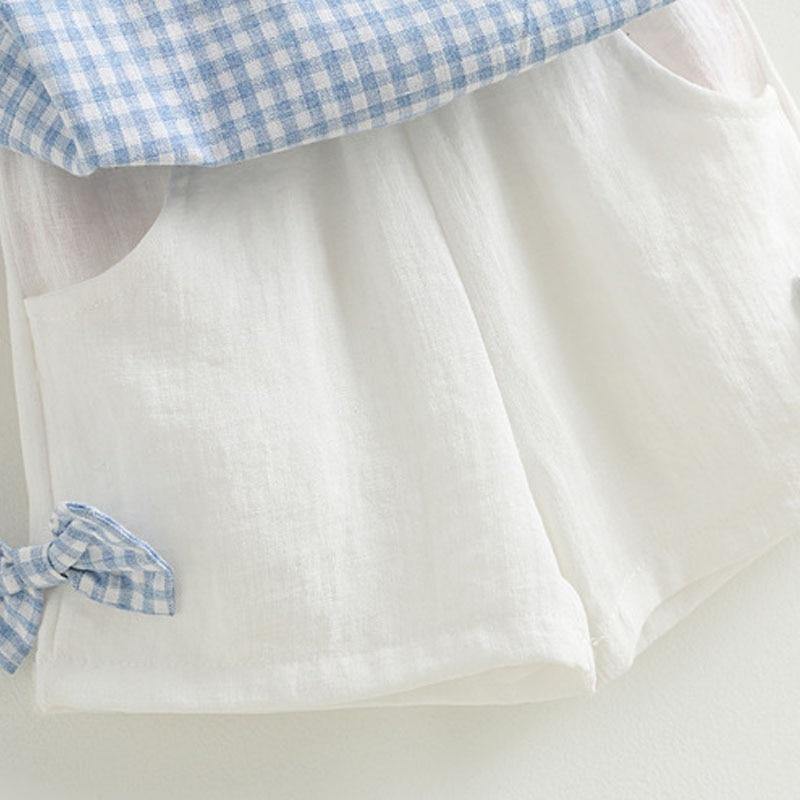 Baby girl summer outfit by The Clothing Company Sydney featuring a chiffon bowknot coat and matching pants for children.