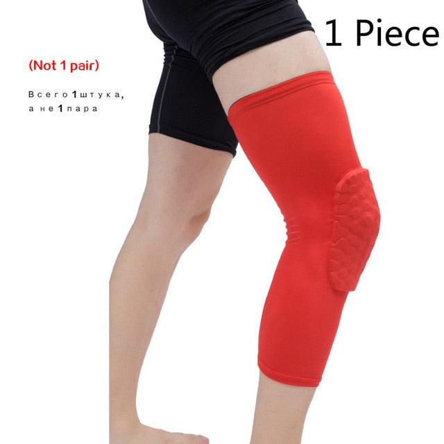 The Clothing Company Sydney basketball knee pads with honeycomb foam, compression sleeve for knee support and fitness protection.