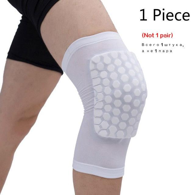Basketball knee pads protector compression sleeve with honeycomb foam brace for sports support, fitness, and volleyball accessories.