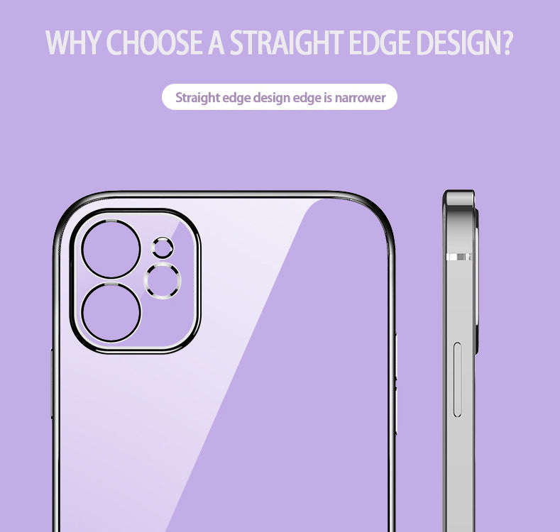 Classic Square Plate Frame Protection Soft Phone Case For iPhone 12 11 Pro XS Max X XR 6 6S 7 8 Plus SE Ultra Thin Clear Cover The Clothing Company Sydney