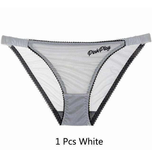 Two pack of women's letter print seamless low-rise panties from The Clothing Company Sydney, comfortable and stylish underwear for ladies.