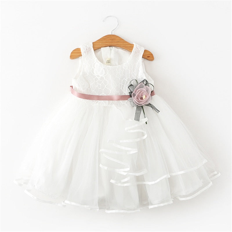 Girls princess summer dress for party and wedding, featuring a floral design and lightweight fabric from The Clothing Company Sydney.